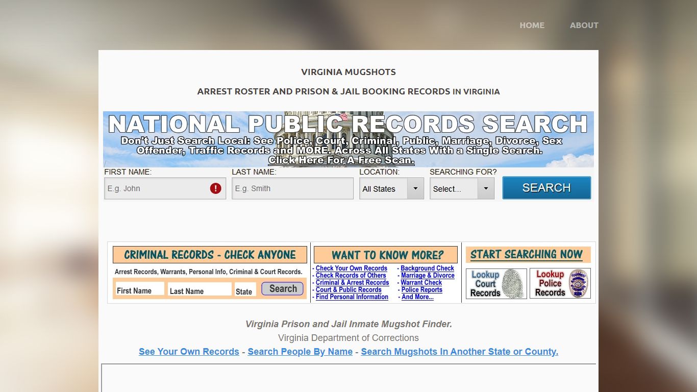 Virginia Mugshots: Look Up Virginia Department of Corrections Inmates ...